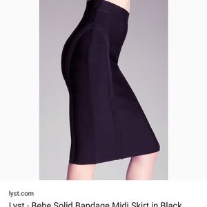 Bebe midi skirt small